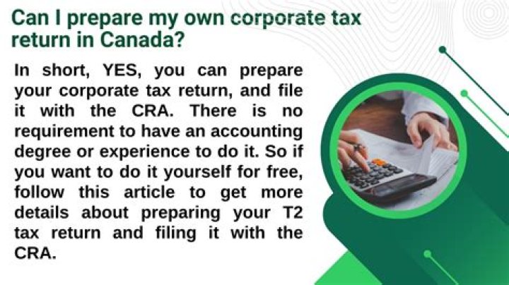 Can I prepare my own corporate tax return?