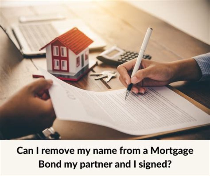Can I remove my name from a mortgage?