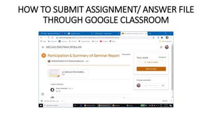 Can you submit assignments late on classroom?