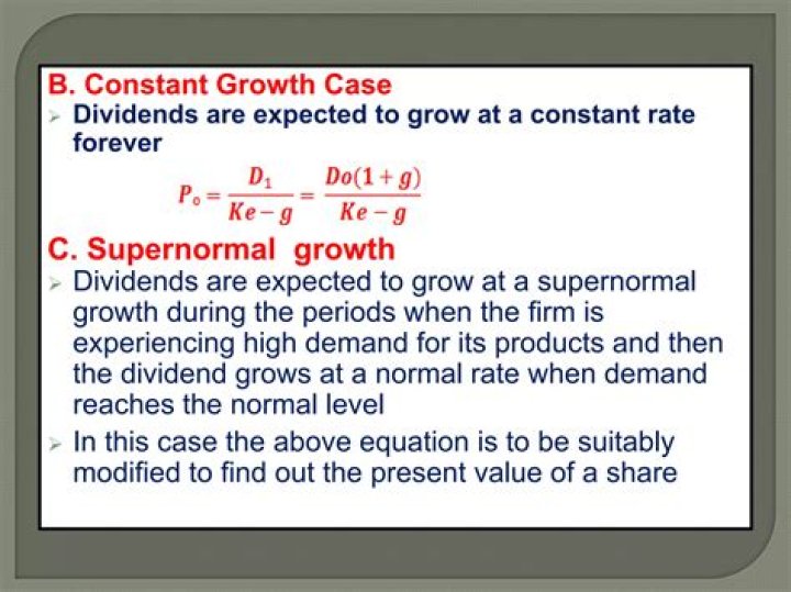 Do dividends grow at a constant rate?