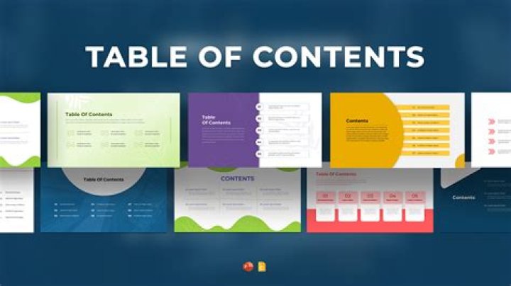 Does a PowerPoint presentation need a table of contents?