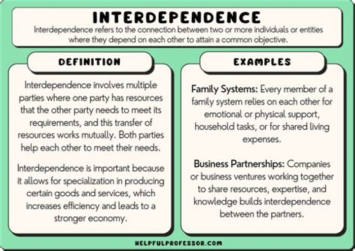 How can interdependence be beneficial?