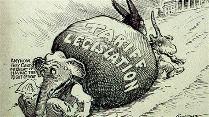 How did high tariffs cause the Great Depression?