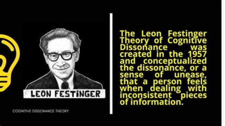 How did Leon Festinger discover cognitive dissonance?