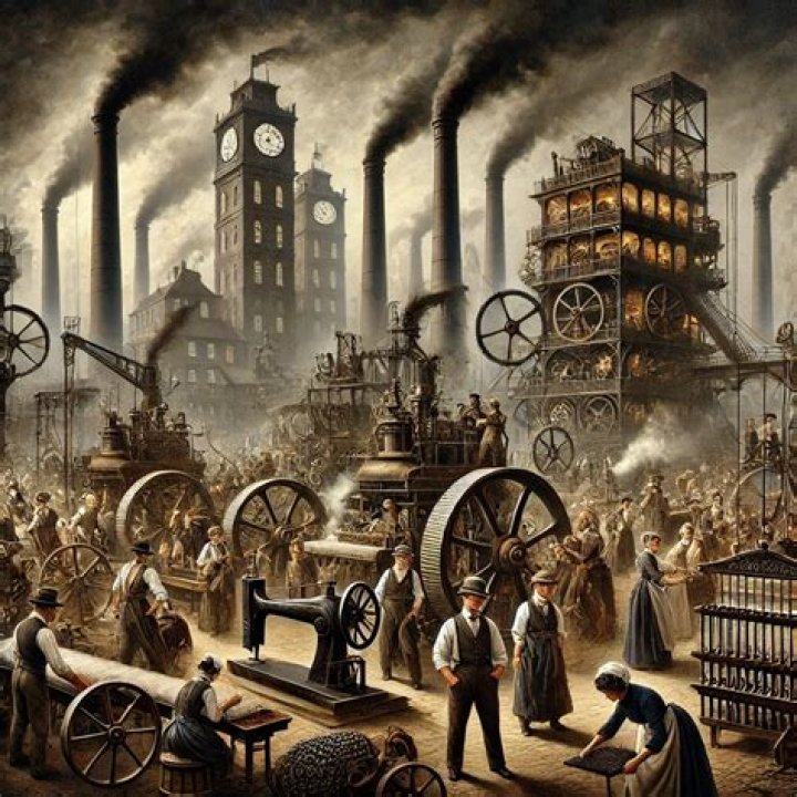 How did the Industrial Revolution changed the production of goods?