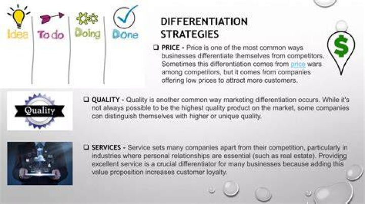 How do companies differentiate themselves?