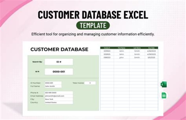 How do I create a contacts database in Excel?