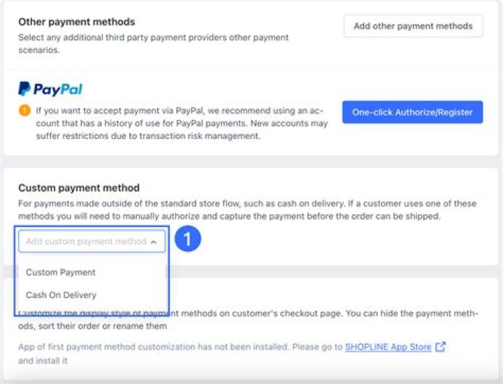How do I create a custom payment method?
