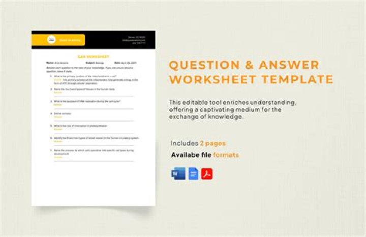 How do I create a question and answer in Excel?