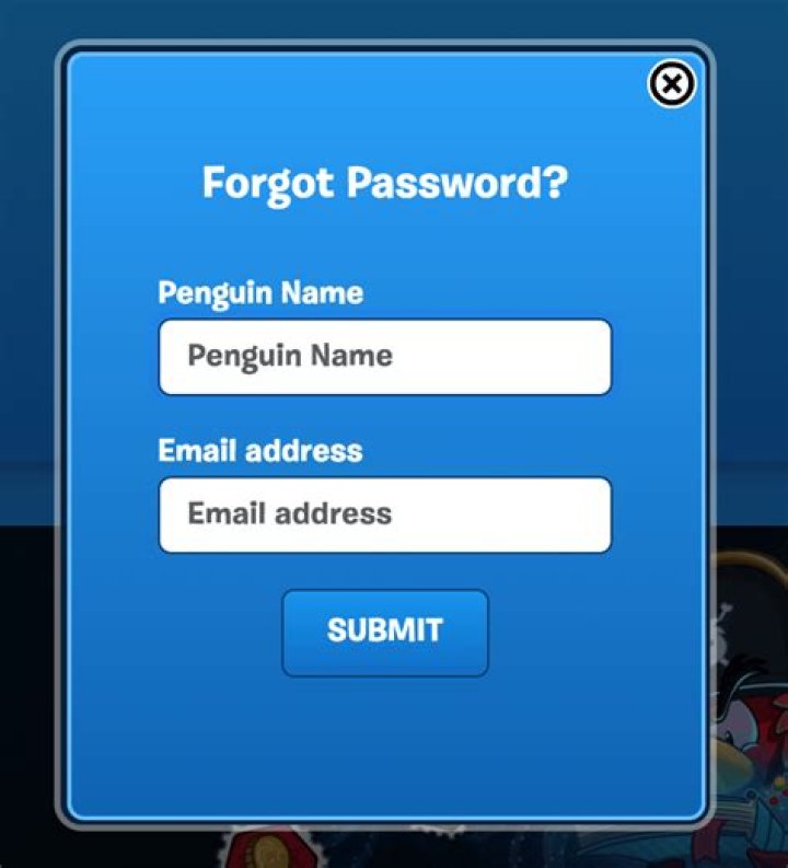 How do I reset my club penguin password?