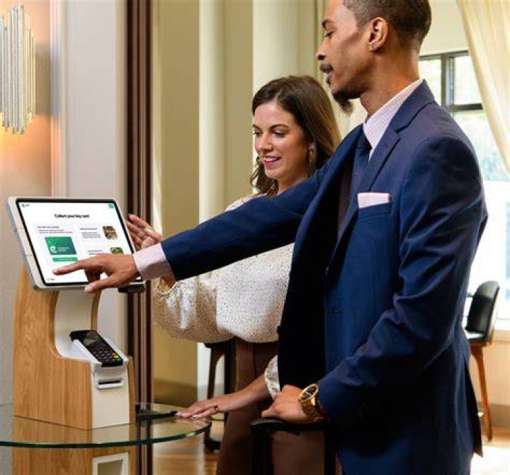 How do kiosks help businesses interact with customers?