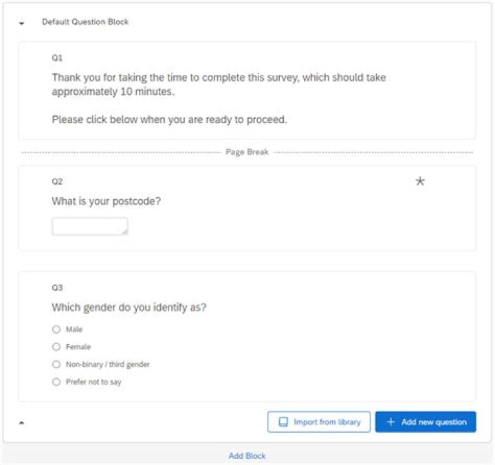 How do you add a picture to a question in qualtrics?