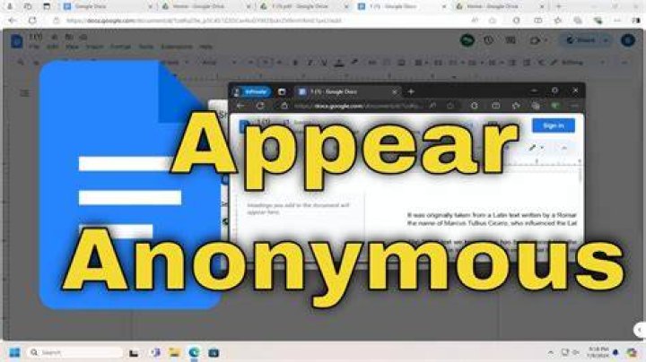 How do you anonymize in Word?