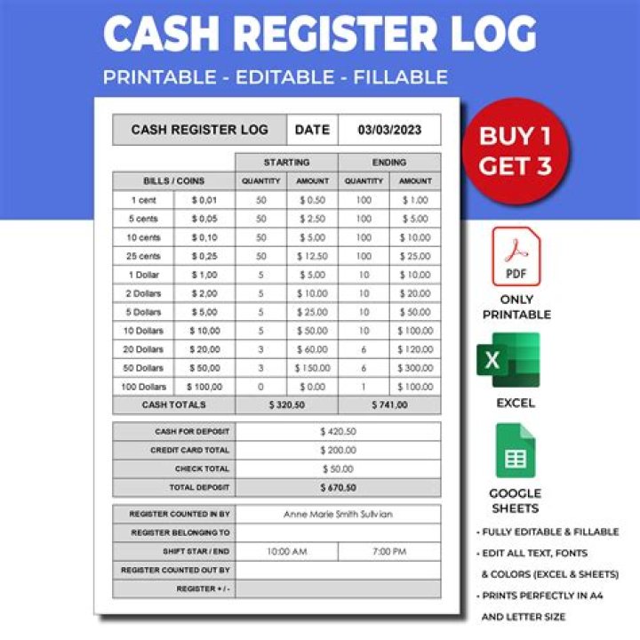How do you avoid being short on a cash register?