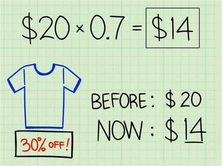 How do you calculate 20% of an amount?