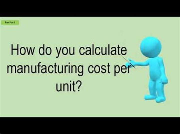 How do you calculate manufacturing cost per unit?