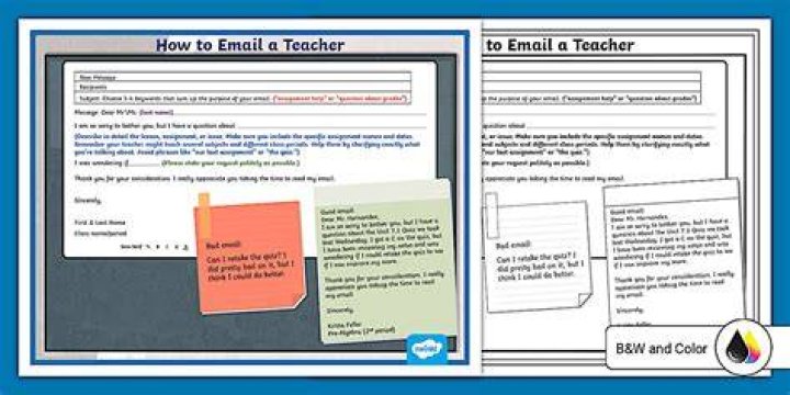 How do you email a teacher about an assignment?