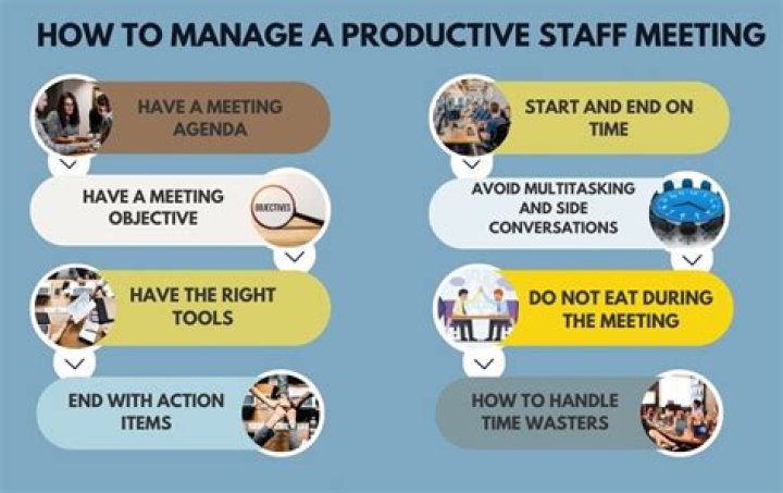 How do you ensure meetings are productive and effective?