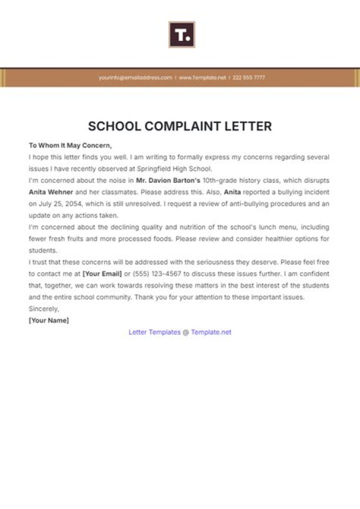 How do you file a complaint against a school?
