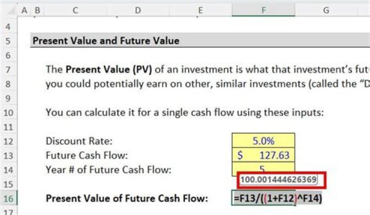 How do you find the present value of a cash flow?