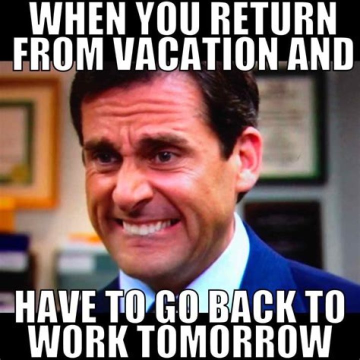 How do you greet someone coming back from vacation?