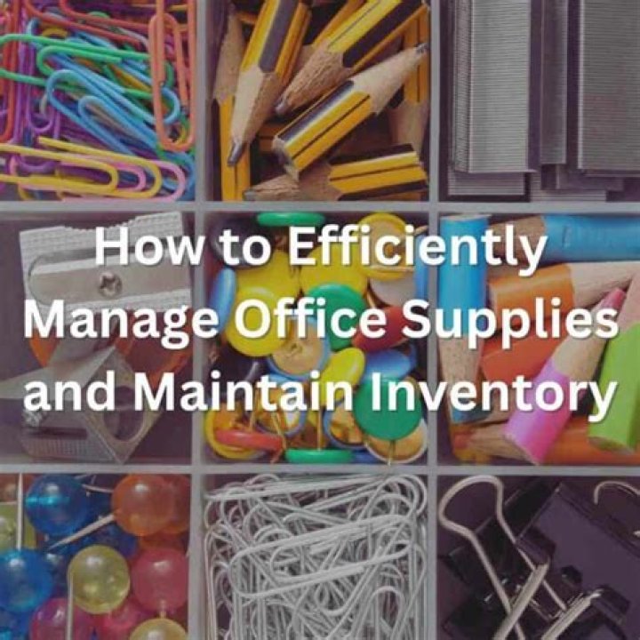 How do you manage inventory of office supplies?
