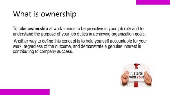 How do you measure ownership at work?