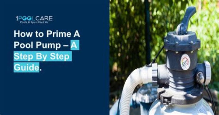 How do you prime a pool pump?