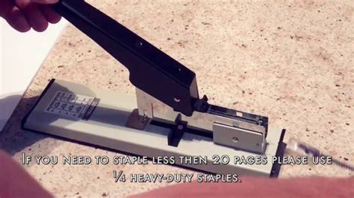 How do you refill heavy duty staples?