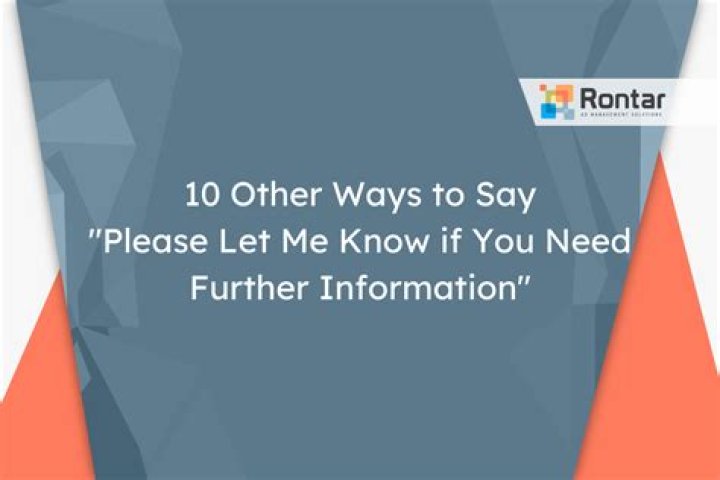 How do you reply if you need any help please let me know?