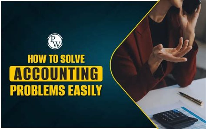 How do you solve accounting problems?