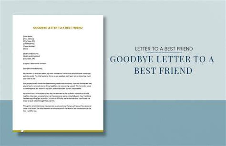 How do you write a goodbye letter to someone who is leaving?