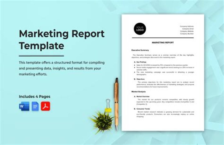 How do you write a marketing report?