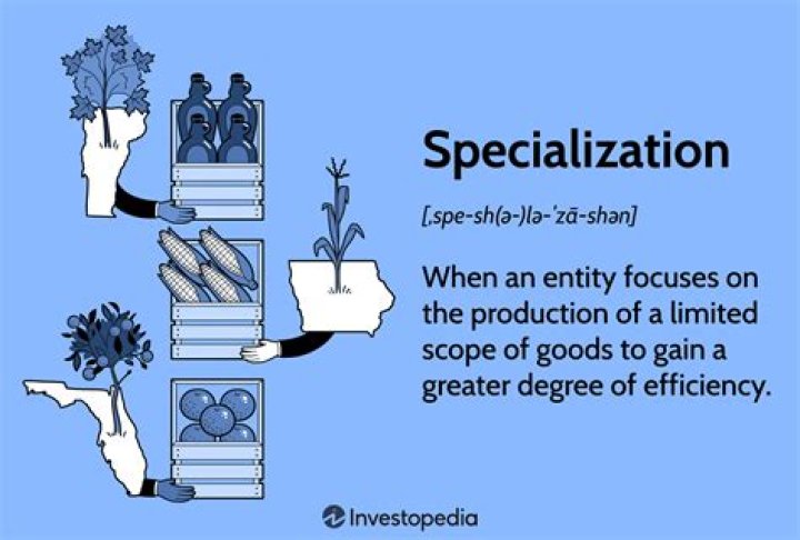 How does specialization cause better efficiency?