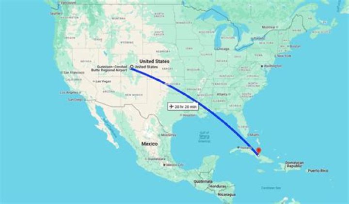 How far is Sacramento from Florida by plane?