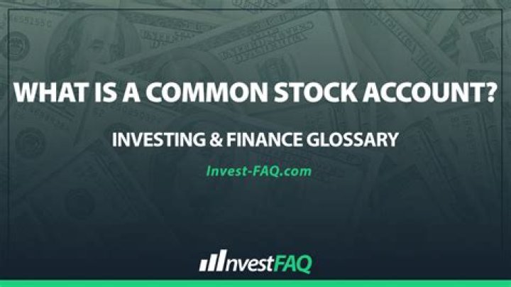 How is the common stock account increased?