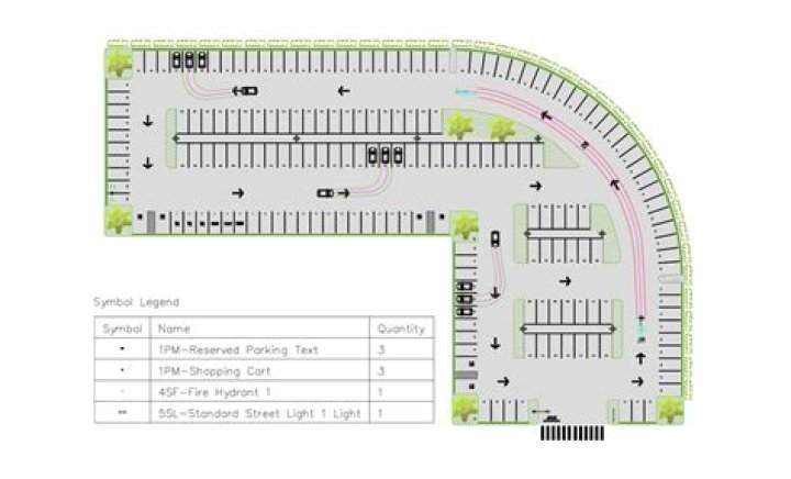 How is the number of parking spaces determined?