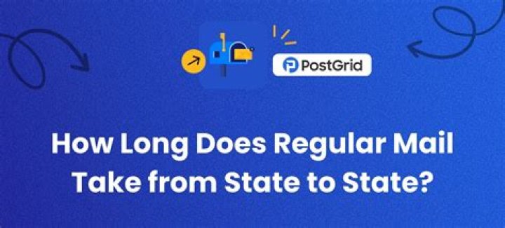 How long does mail take within Florida?