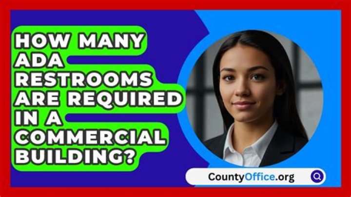 How many ADA restrooms are required in a commercial building?