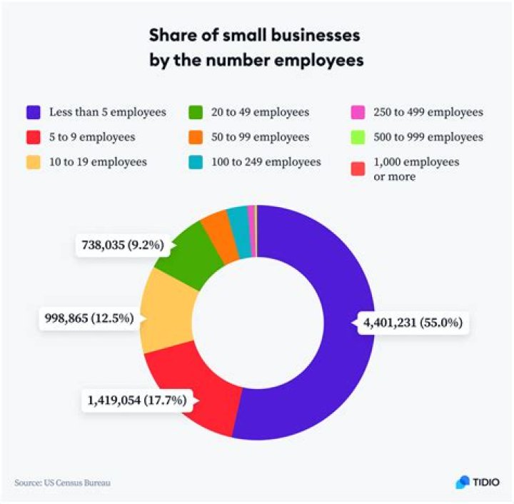 How many businesses in the US have more than 50 employees?