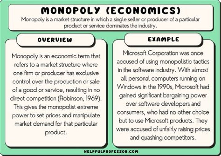 How many firms are there in the monopoly market?