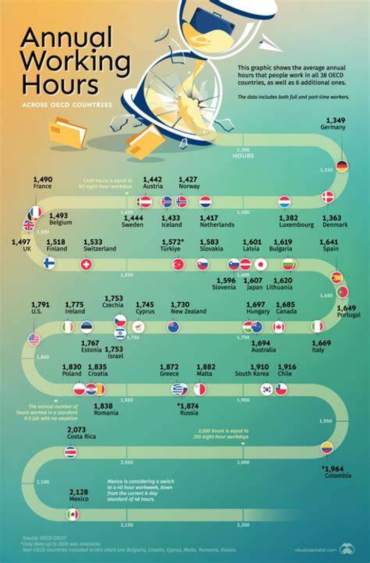How many hours do university professors work?