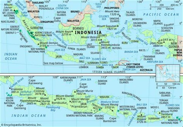 How many seaports are in Indonesia?