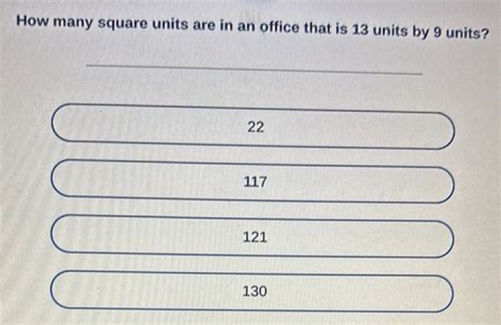 How many square units are in an office?