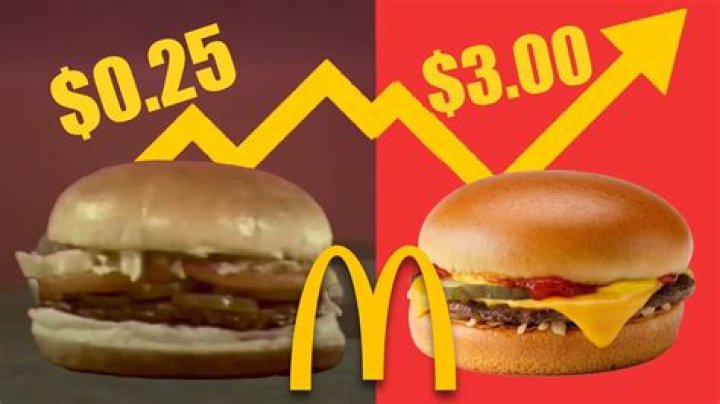 How much did a mcdonalds hamburger originally cost?