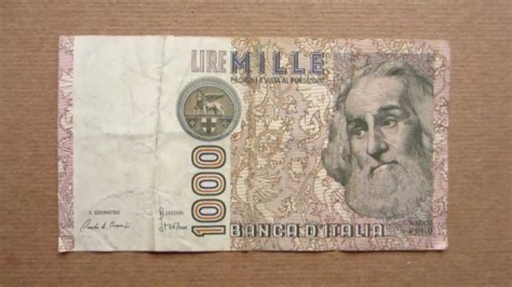 How much is 1000 lire Mille worth?