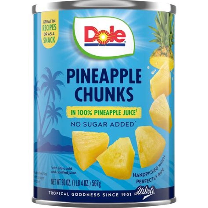 How much juice is in a 20 oz can of pineapple rings?