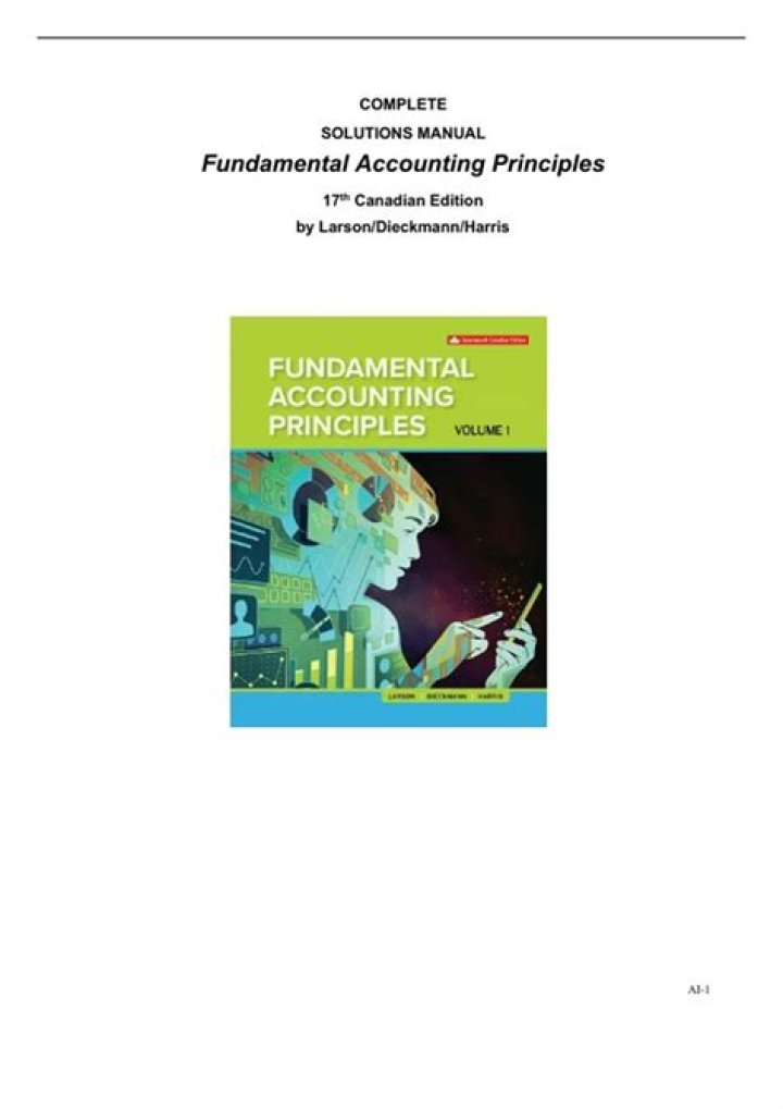 How to solve fundamental accounting principles 24th edition?