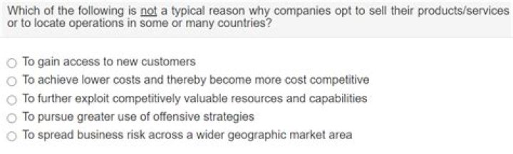 In which of the following situation is employing a Think Local Act Local multicountry strategy highly questionable?