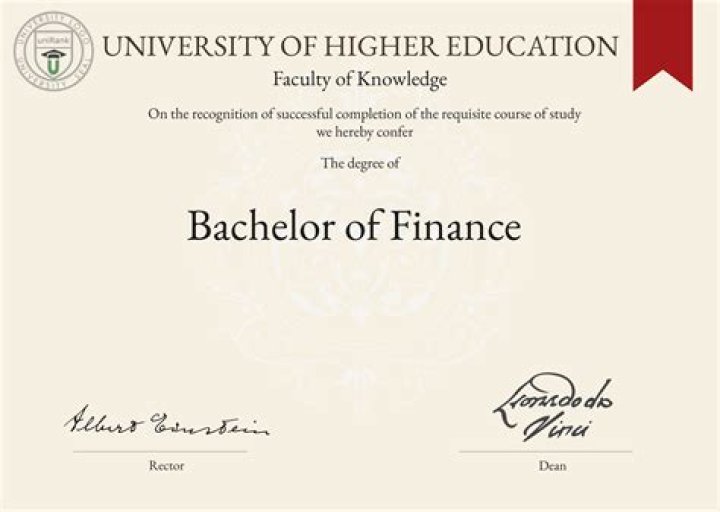 Is a Bachelor in finance a Bachelor of Science?